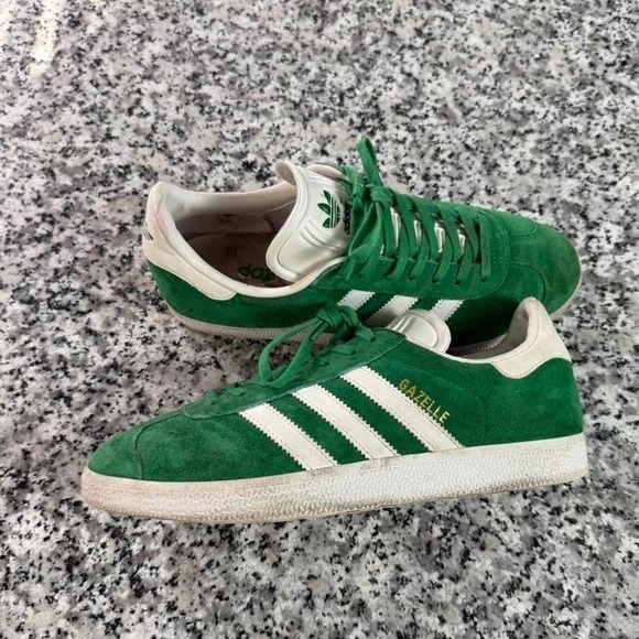 adidas Other - Adidas Green White Gazelle Sneaker Shoe M7 BB5477